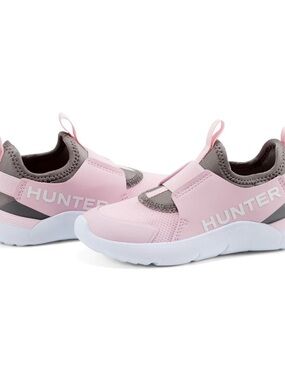 Hunter Little Kids Gemini Slip-on Casual Sneakers - pink and grey. Toddlers